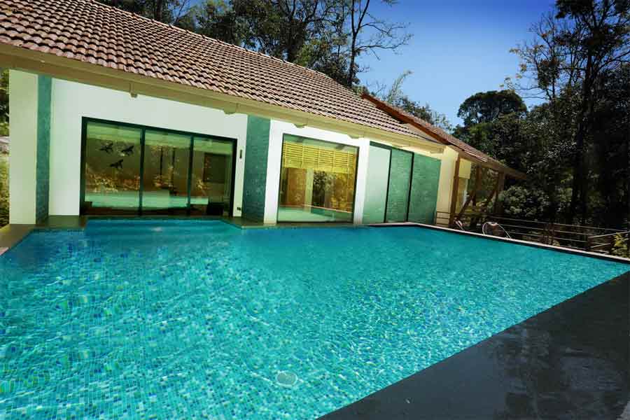 Upscale Nature Resort at Madikeri in Coorg swimming pool