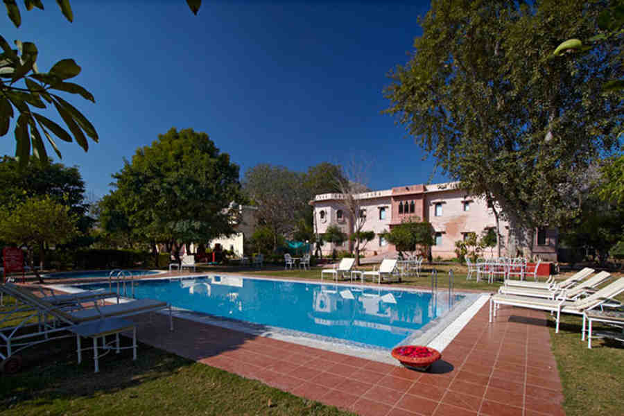 Swimming Pool at Royal Rajasthani Style Resort Near Alwar