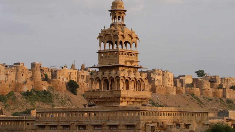 Tower at Ancient Heritage Palace In Jaisalmer