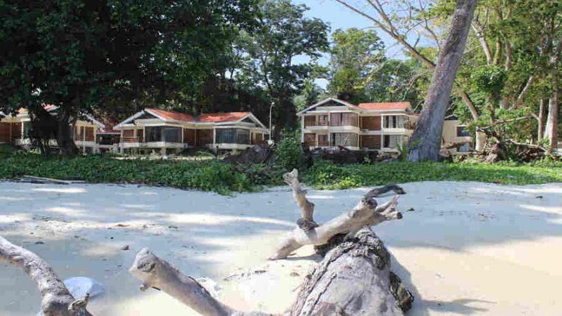 View from the beach of the Resort on Vijaynagar Beach