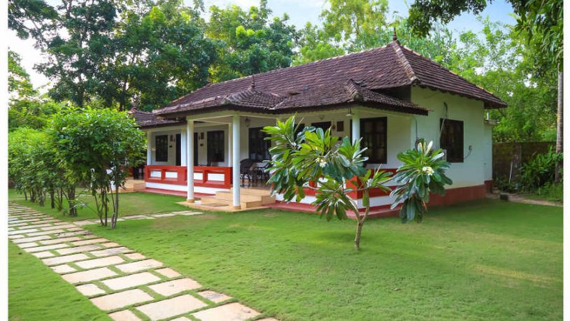 Palm view room at the Serene Beach Resort In Mararikulam