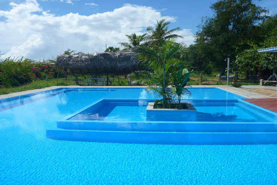 Pool at the Beach Resort At Auroville In Puducherry