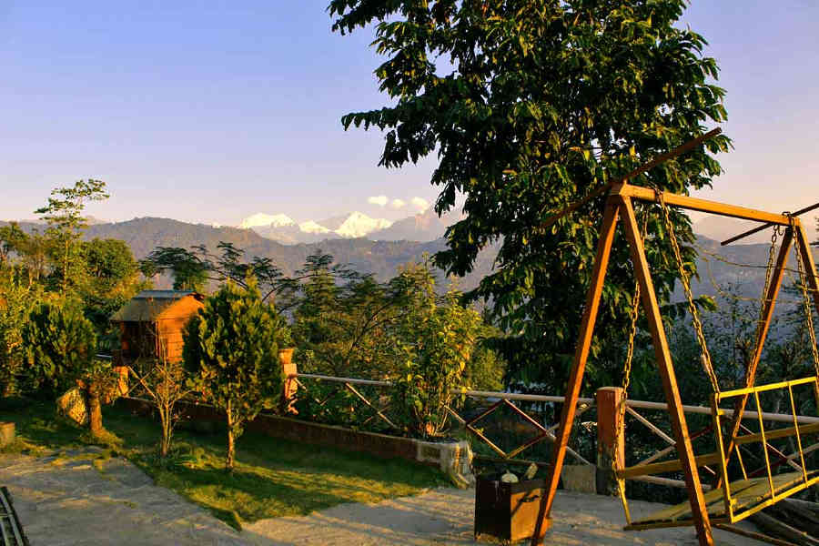 Play area at the Offbeat stay at Kaluk in Sikkim