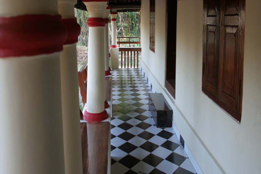 Verandah of the Traditional Homestay In Palakkad