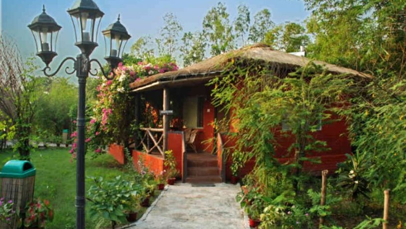 Executive_Cottage_Exterior_at the Blissful Jungle Camp At Sunderbans
