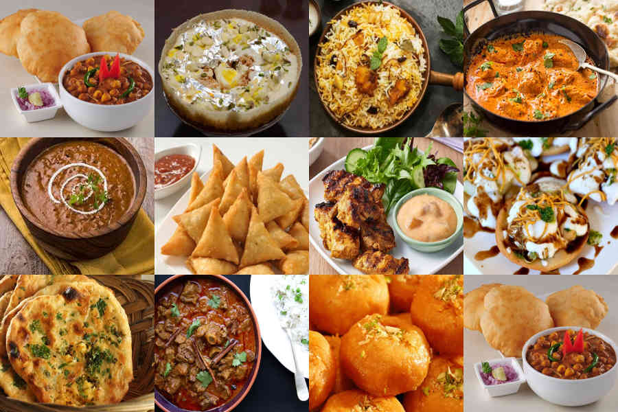 North India Food Collage