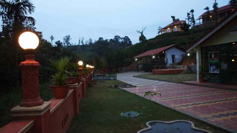 Evening view of Kerala-Style-Resort-at-Chellangode-Wayanad