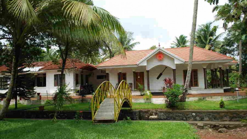 Exterior of the Traditional Homestay near Kumarakom Lake