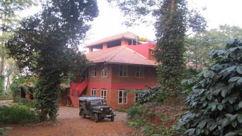Main building at Estate Bungalow at Madikeri