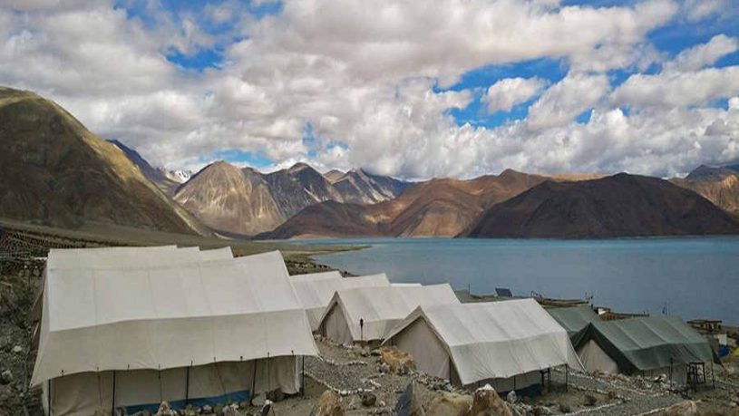 A Beautiful Campsite Near Pangong Lake