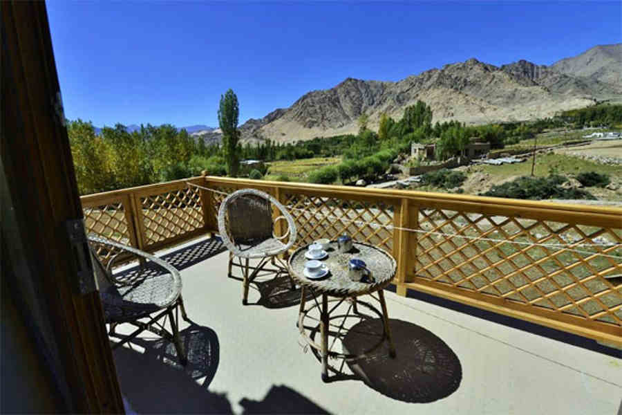 Balcony at the Traditional Stay at Leh