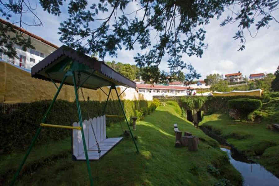 Lawn at the Serene Resort In Kodaikanal
