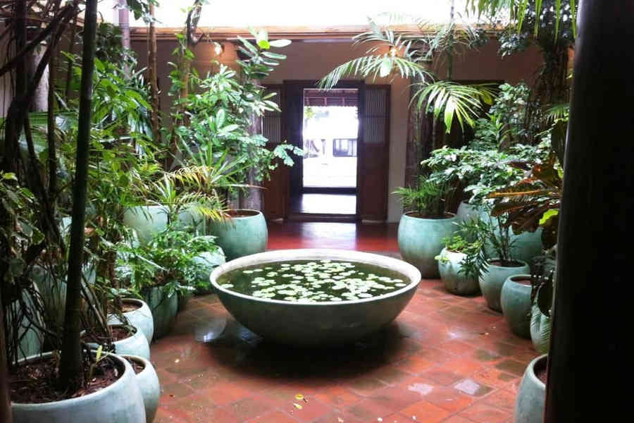 Courtyard at the CGH Boutique Stay in Puducherry