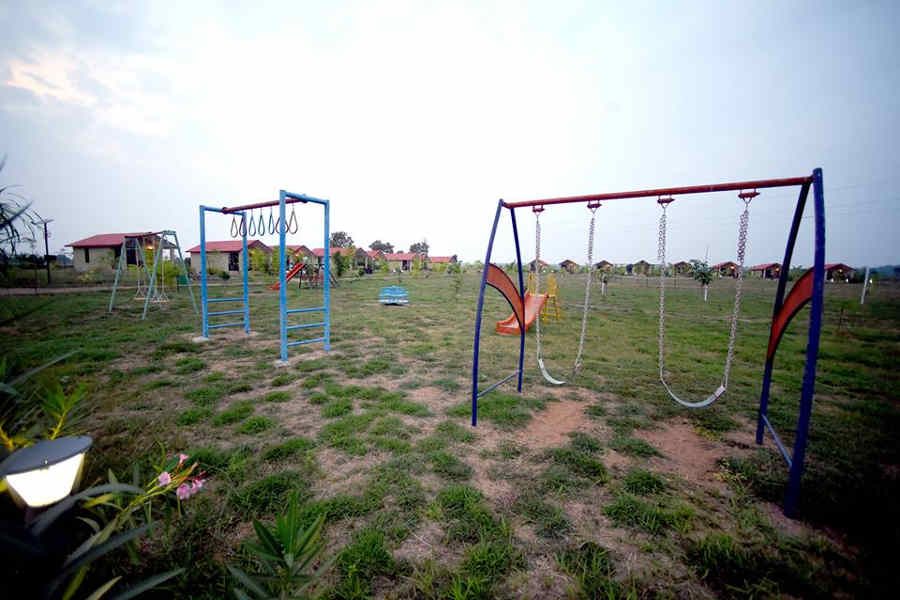 Play area at the Wildlife Resort At Moharli Near Tadoba