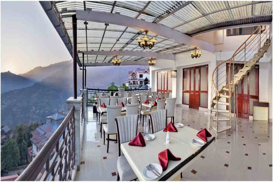 Terrace dining at the Mesmerising Resort And Spa In Gangtok