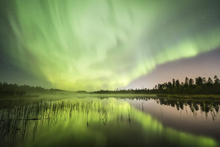 Green Aurora Borealis