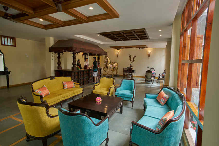 Lobby of the Exquisite Hideaway In Munnar
