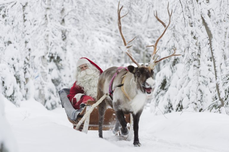 Reindeer Ride at Santa Claus Village