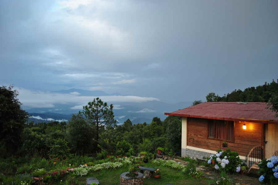 Lawn at the Tranquil Homestay At Jhaltola