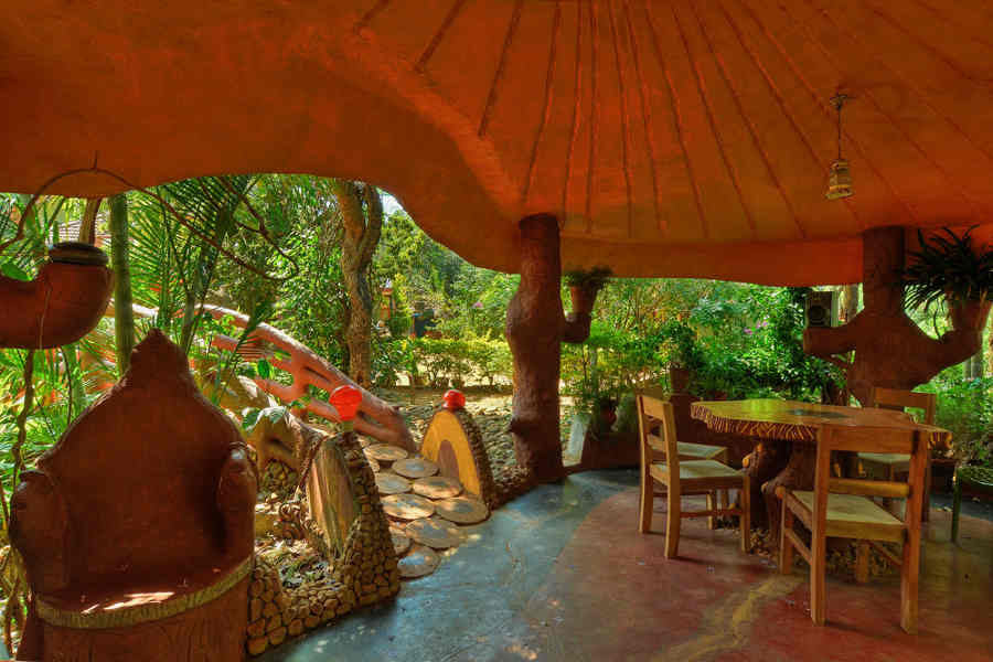 Dining area at the Serene Estate Homestay in Coorg