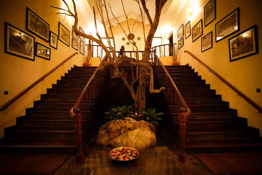 Entrance of the Luxury Jungle Lodge In Kanha