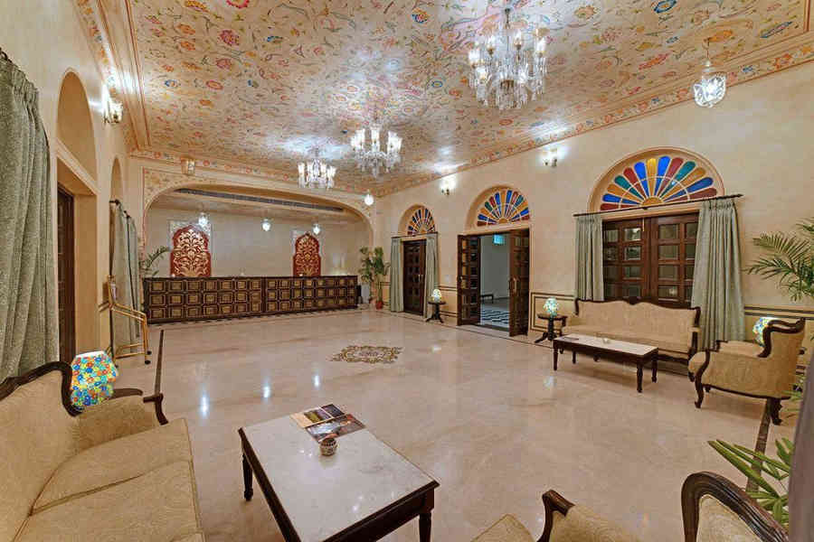 Lobby at the Heritage Palace Stay In Jaipur
